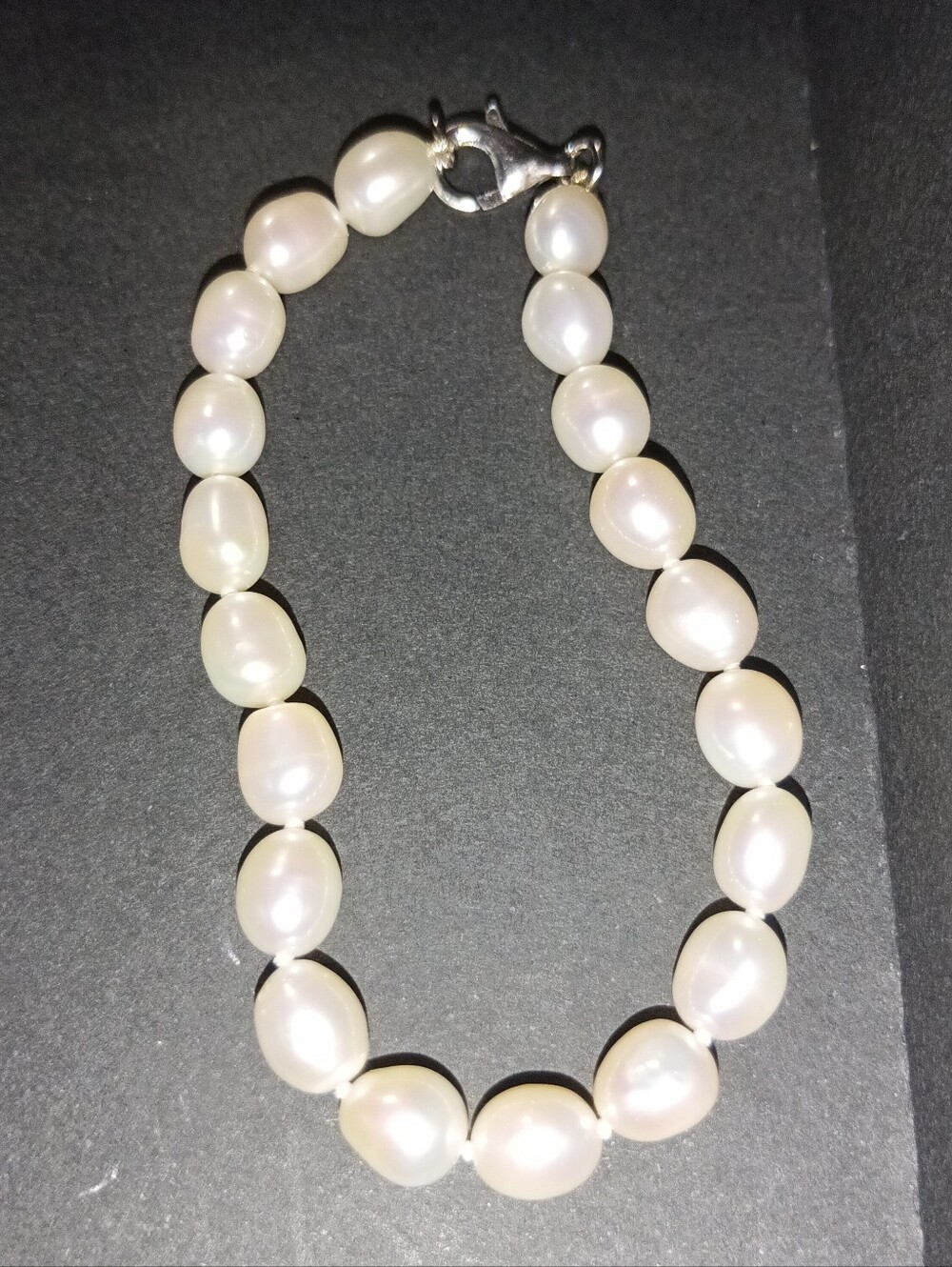 Baroque Freshwater (Rice) Pearl Necklace & Bracelet Set. - Picture 8 of 10